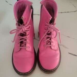 Dr. Martens Bright Pink Combat Boots